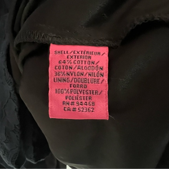 BETSEY JOHNSON Vintage Navy Blue Lace Dress Size 14 - Picture 3 of 10